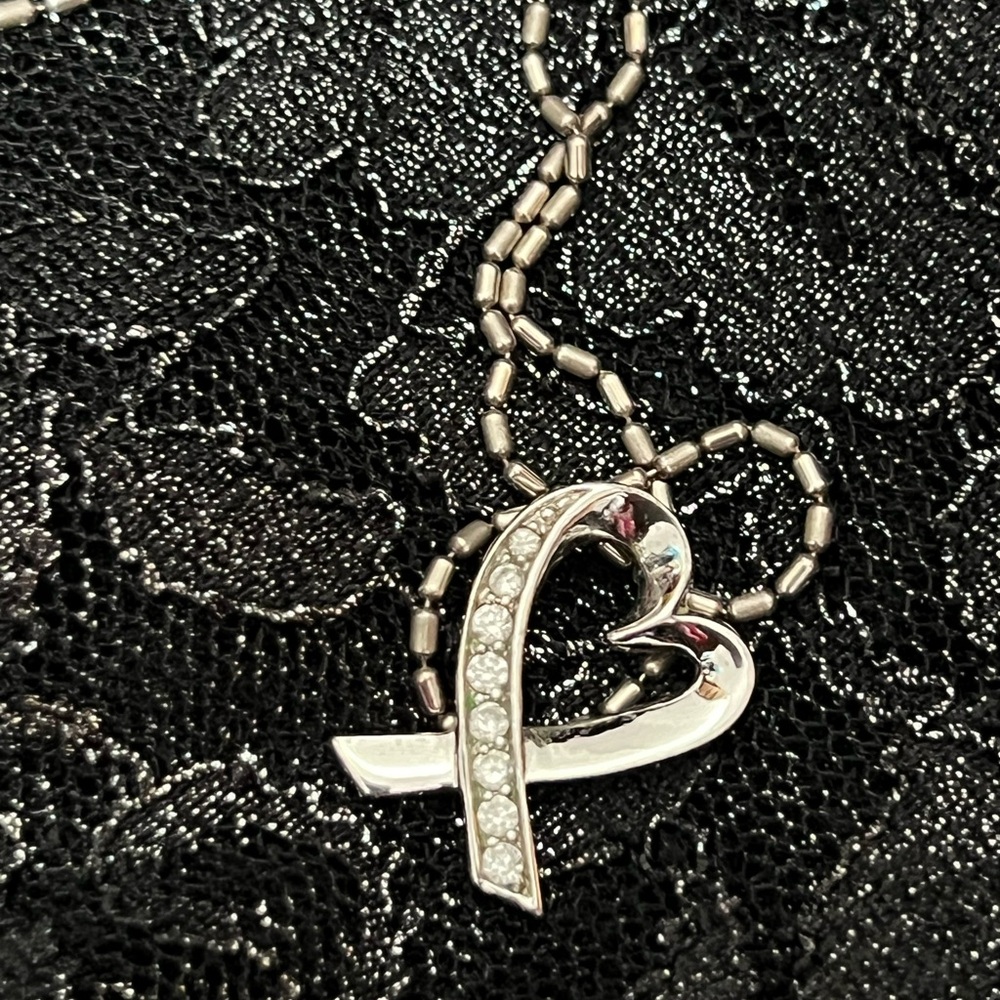 Sterling Silver Heart Pendant Necklace - Picture 2 of 8